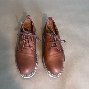 Miz Mooz Wren Women’s Genuine Leather Brown Platform Oxfords Size 36 US 5.5 - 6